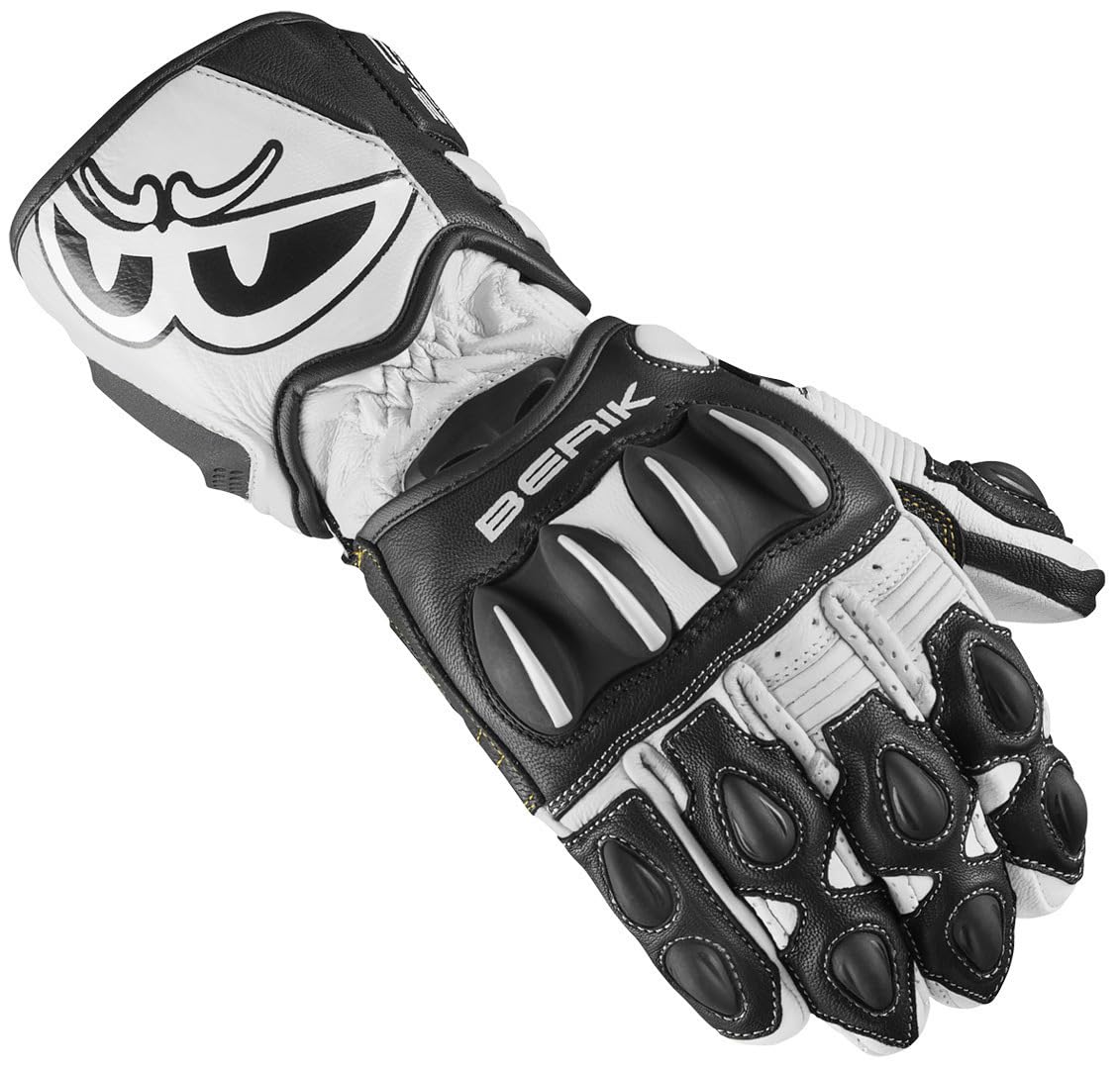 Berik Thunar Evo Motorradhandschuhe, weiß/schwarz, S von Berik