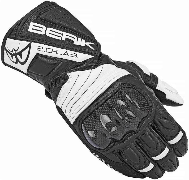 Berik Zoldar Motorradhandschuhe, schwarz/weiß, M von Berik