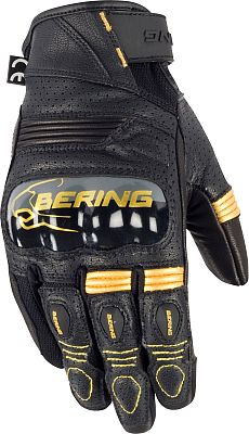 Bering Axel, Handschuhe perforiert Damen - Schwarz/Gold - 7 von Bering