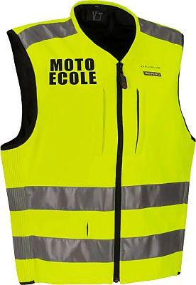 Bering C-Protect Air Moto-Ecole, Airbagweste - Neon-Gelb/Schwarz/Silber - 3XL/4XL von Bering