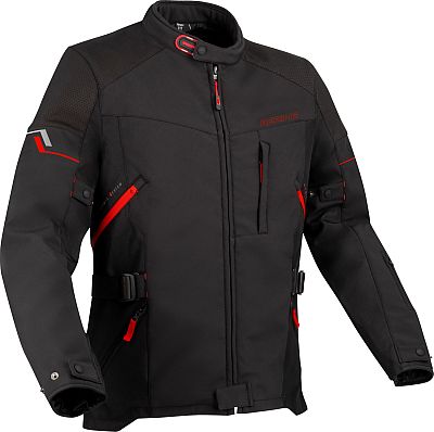 Bering Cobalt, Textiljacke wasserdicht - Schwarz/Rot - 4XL von Bering