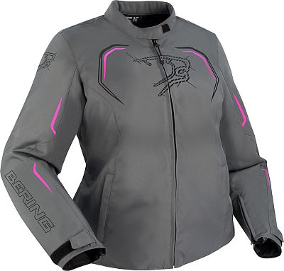 Bering Dundy, Textiljacke wasserdicht Damen - Grau/Schwarz/Pink - Bauch T2 von Bering