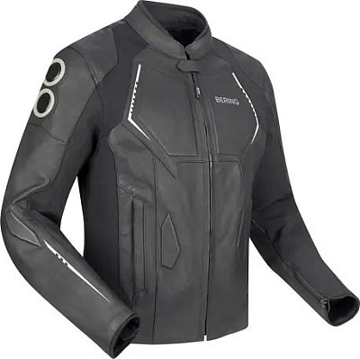 Bering Radial, Lederjacke - Schwarz/Weiß - 4XL von Bering