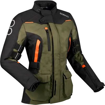 Bering Zephyr, Textiljacke wasserdicht Damen - Schwarz/Dunkelgrün/Orange - T0 von Bering