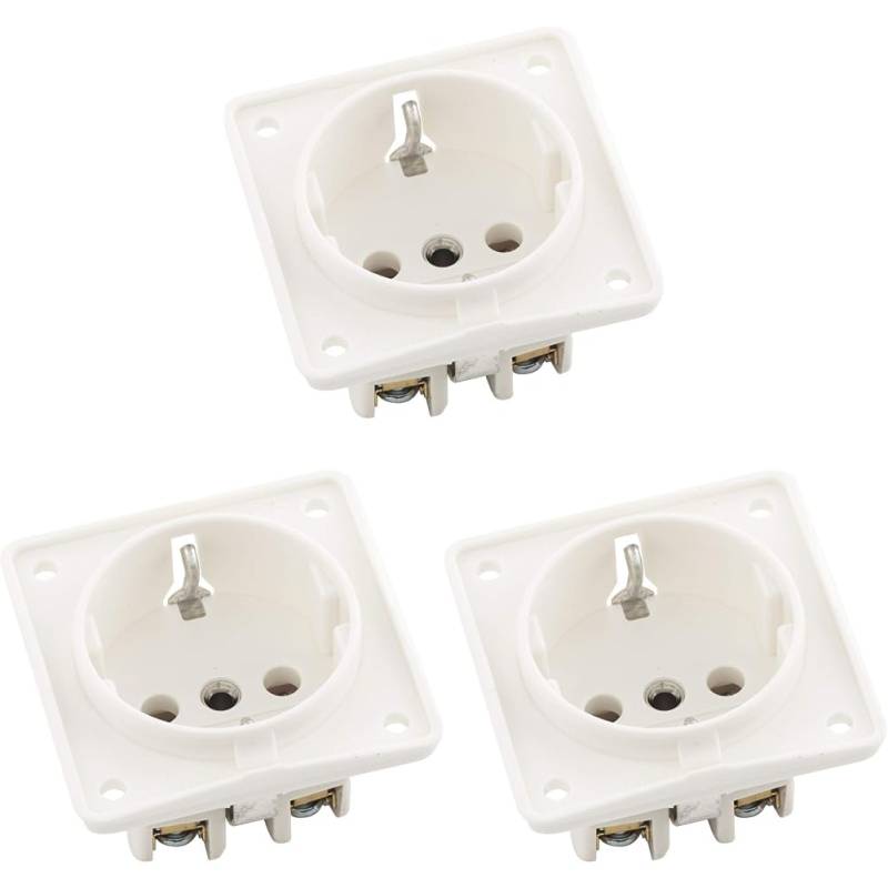 Berker 941852502 Integro Steckdose Schuko weiß matt lose (Packung mit 3) von Berker