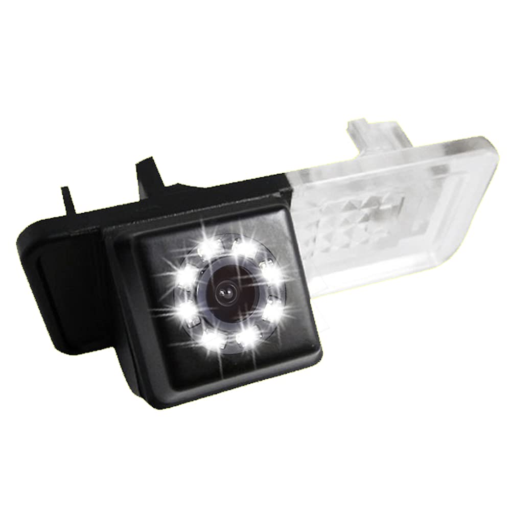 【8 LED Nachtsicht】Hochwertige Kennzeichenleuchte Rückfahrkamera, wasserdichter Weitwinkel, Ersatz für Smart R300/R350/Smart Fortwo Cabrio coupe carossblade W450 W451 W453 2004-2019 von Berlingan