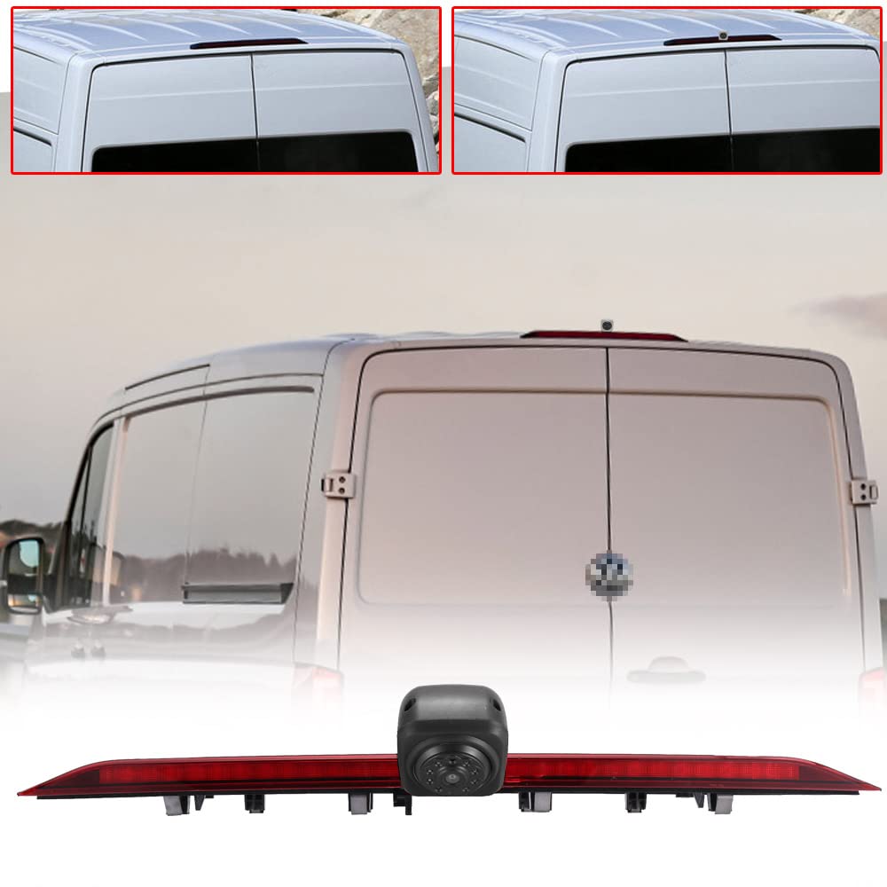 Berlingan Auto Drittes Dach Original-Bremslicht-Rückfahrkamera, Ersatz für VW Crafter 2017 MAN TGE ab 2017 modified brake light transport vehicle Bremsleuchte Bus von Berlingan