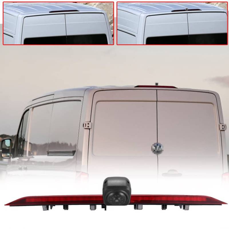 Berlingan Auto Drittes Dach Original-Bremslicht-Rückfahrkamera, Ersatz für VW Crafter 2017 MAN TGE ab 2017 modified brake light transport vehicle Bremsleuchte Bus von Berlingan