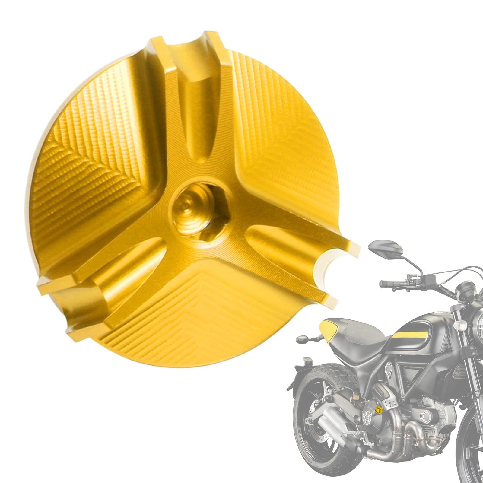 Motorrad-Motoröl-Einfüllschraube – Öl-Einfüllschraube Aus Aluminiumlegierung, Motorrad-Motoröl-Einfüllschraube | Diebstahlsichere Tankschraubenabdeckung Für Fahrzeug-Kurbelgehäusedeckel, 2 Cm von Berriphonia