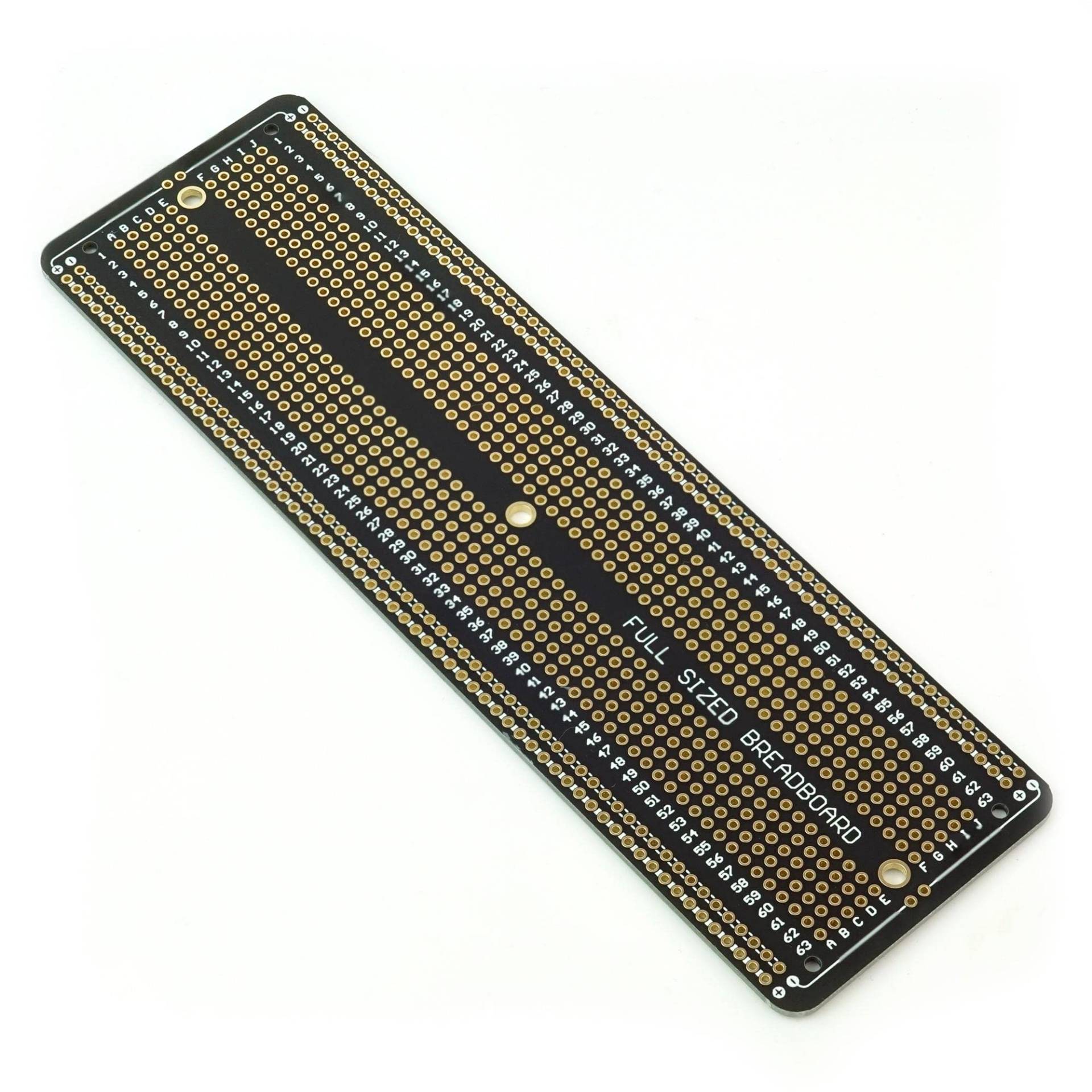 BerryBase Permanent PCB Breadboard mit 830 Kontakten, schwarz von BerryBase