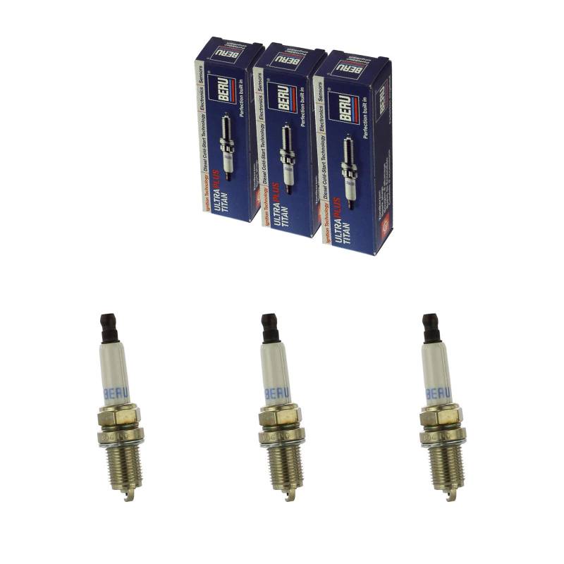 3x BERU Zündkerze Zuendkerze ULTRA Z200 // 14 F-7 HUR2 Set / 3-Zylinder von Beru AG