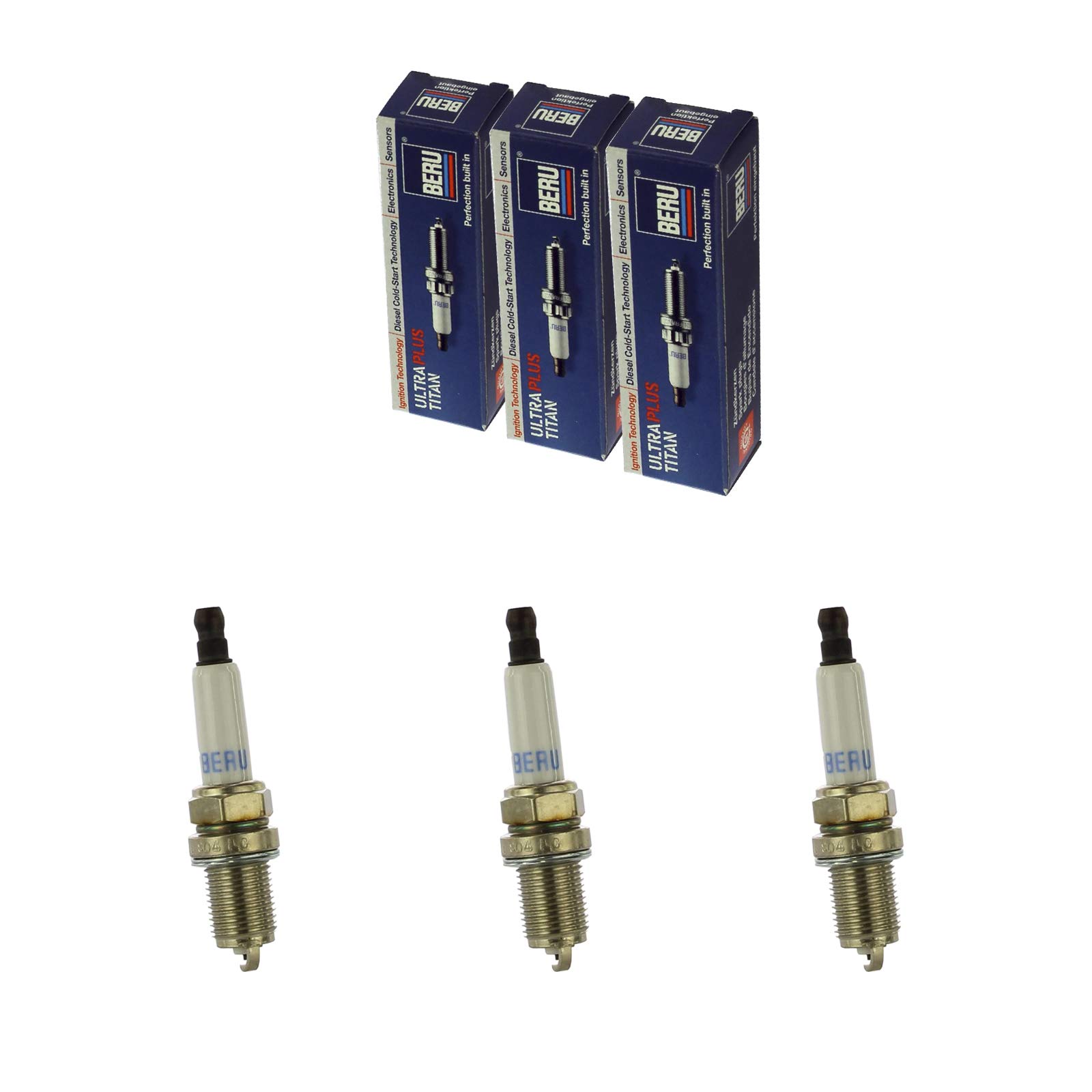 3x BERU Zündkerze Zuendkerze ULTRA Z272 // 14 F-7 HURU02 Set / 3-Zylinder von LZBBD