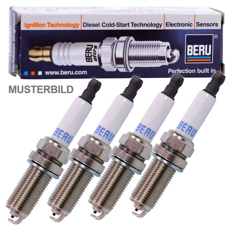 4x BERU ULTRA Zündkerze Z116 FR-6LDU FÜR GASBETRIEB von Beru AG