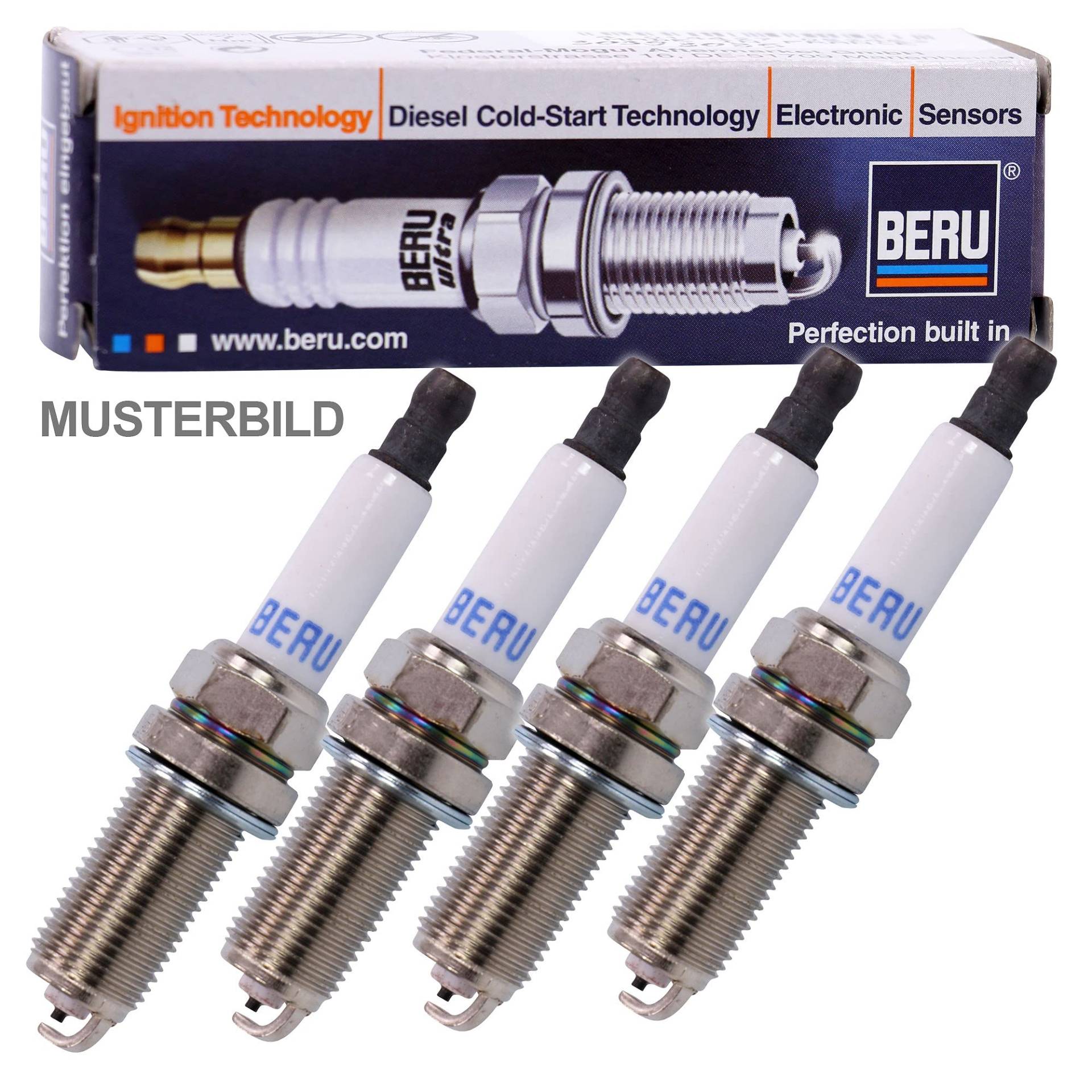 4x BERU ULTRA Zündkerze Z121 14FGH-8DTURX0 von Beru AG