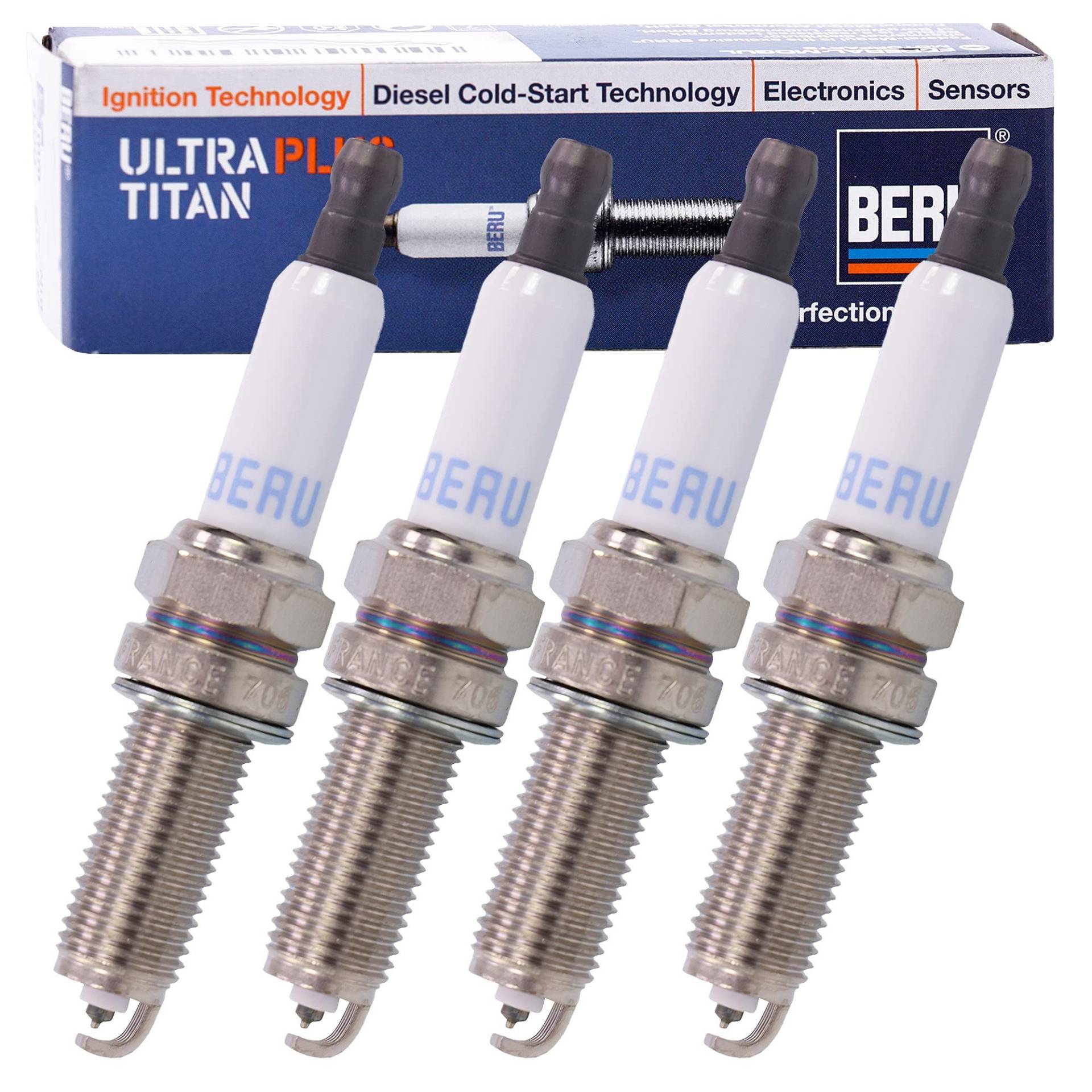 4x Original BERU Zündkerze ULTRA TITAN von Beru AG