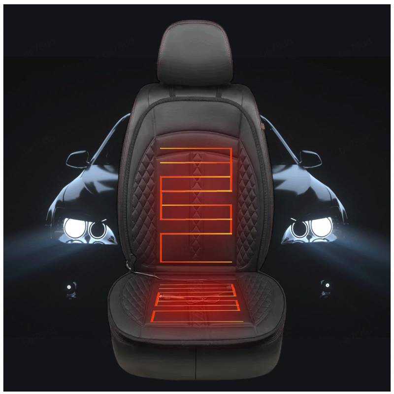 Sitzheizung Auflage, Intelligente Steuerung,Zwei Ebenen Auto Sitz Auflage Warm und Gemütlich Sitzheizung Auto Nachrüsten Damen Geschenk,1PCS von BesBet