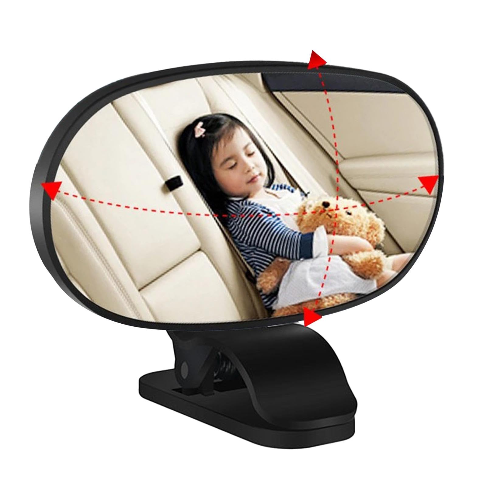 Besreey Babyautospiegel,Rückwärtsgerichtete Autositzspiegel,360° drehbare Rücksitzspiegel - Weitwinkel-Baby-Autospiegel, um 360° drehbar, bruchsichere Spiegel für Kindersicherheit von Besreey