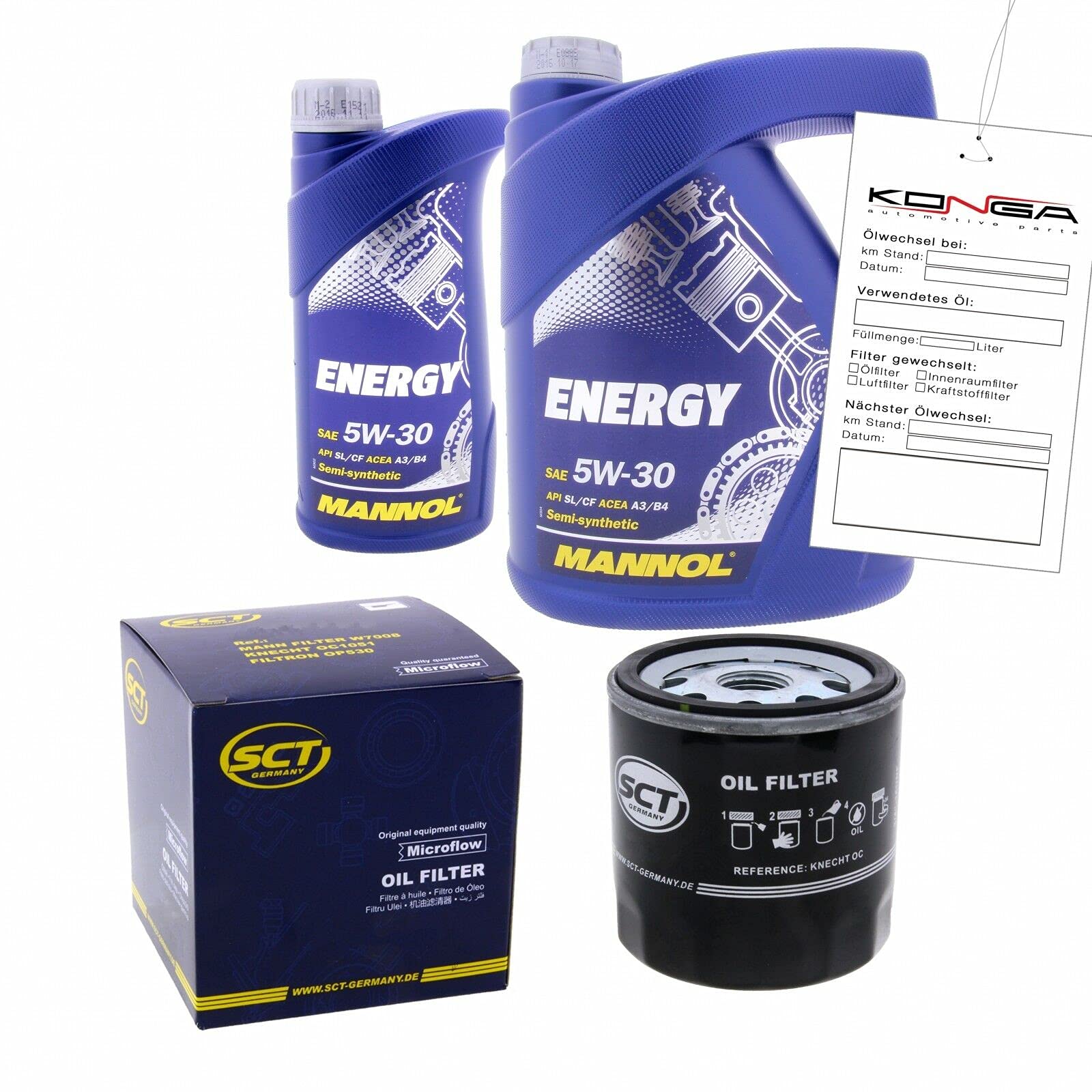 Inspektionskit MANNOL Energy 5W-30 für Kia Carnival Ii 2.9 Crdi Carnival grand von Best Kits