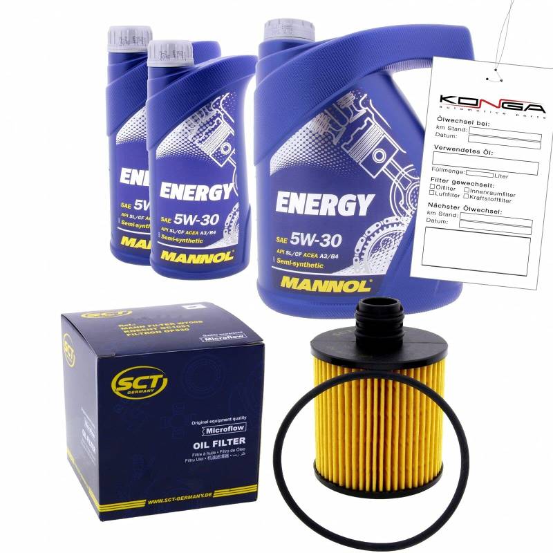 Inspektionskit MANNOL Energy 5W-30 für Mercedes-benz Cls 250 Cdi C 180 200 T von Best Kits