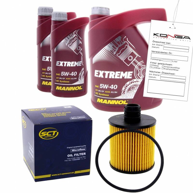 Inspektionskit MANNOL Extreme 5W-40 für Opel Frontera B 2.2 Dti von Best Kits