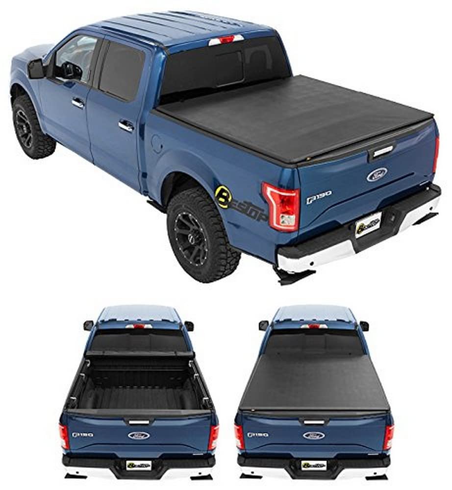 Bestop 1911101 EZRoll Soft Tonneau Abdeckung für Ford 04–08 F150 Styleside; außer Heritage-Modell, 16,5 cm Bett von Bestop