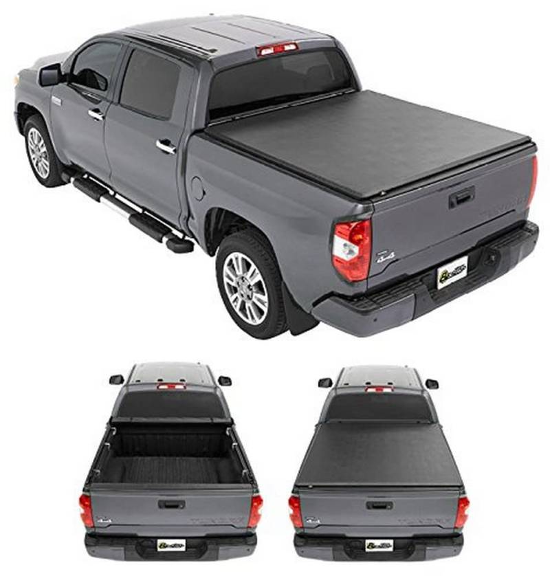 Bestop 1918101 EZ-Roll Soft Tonneau Abdeckung für Toyota 07–18 Tundra Double Cab, 16,5 cm Bett von Bestop