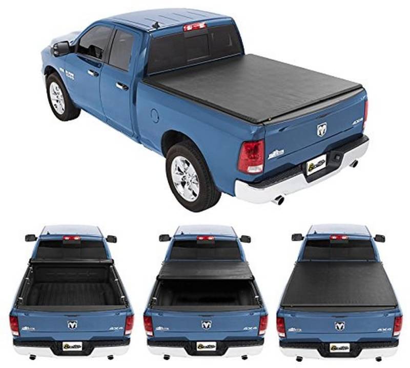 Bestop 1924101 EzRoll Soft Tonneau Abdeckung für 2009–2010 Dodge Ram 1500 & 2011–2018 Ram 1500 (außer Rambox) – 15,5 m Bett von Bestop