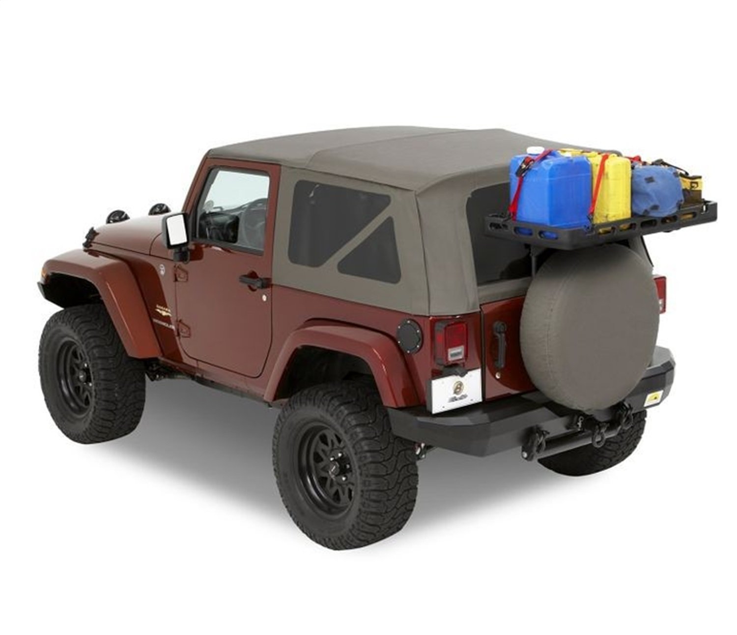 Bestop 4141201 Heckklappen-Halterungssystem für 2007-2018 Wrangler JK 2-Türer/4-Türer von Bestop