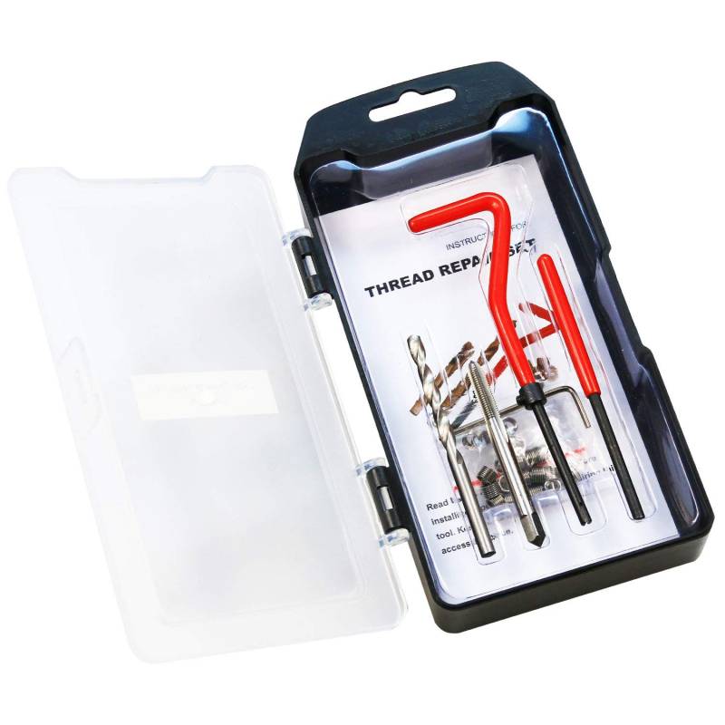 BestsQ 25 Stück Gewindereparatursatz Bohrer Helicoil Repair Kit Kompatibel Handwerkzeug Set für Auto Reparatur Größe:M5X0.8 von BestsQ