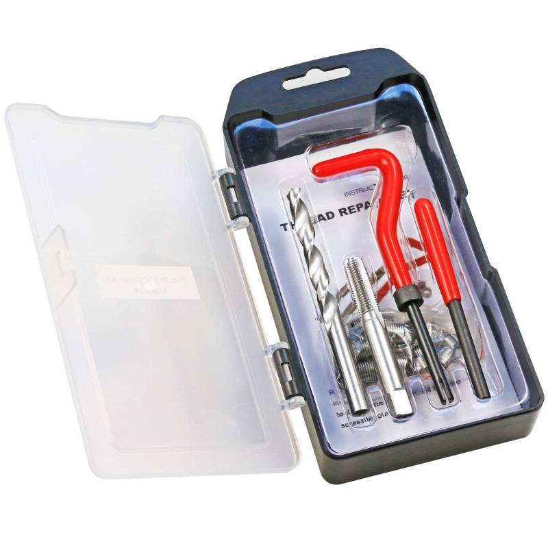 BestsQ 25 Stück Gewindereparatursatz Bohrer Helicoil Repair Kit Kompatibel Handwerkzeug Set für Auto Reparatur Größe:M8X1.25 von BestsQ