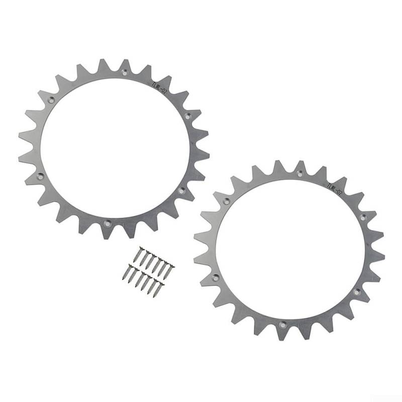 Besttoolifes Hochwertige Edelstahl-Spikes für Worx L-Modell, polierte Senkkopfschraubenlöcher, Edelstahl-Spikes, verbesserte Traktion und schöner Rasen, Off-Wheel-Räder von Besttoolifes