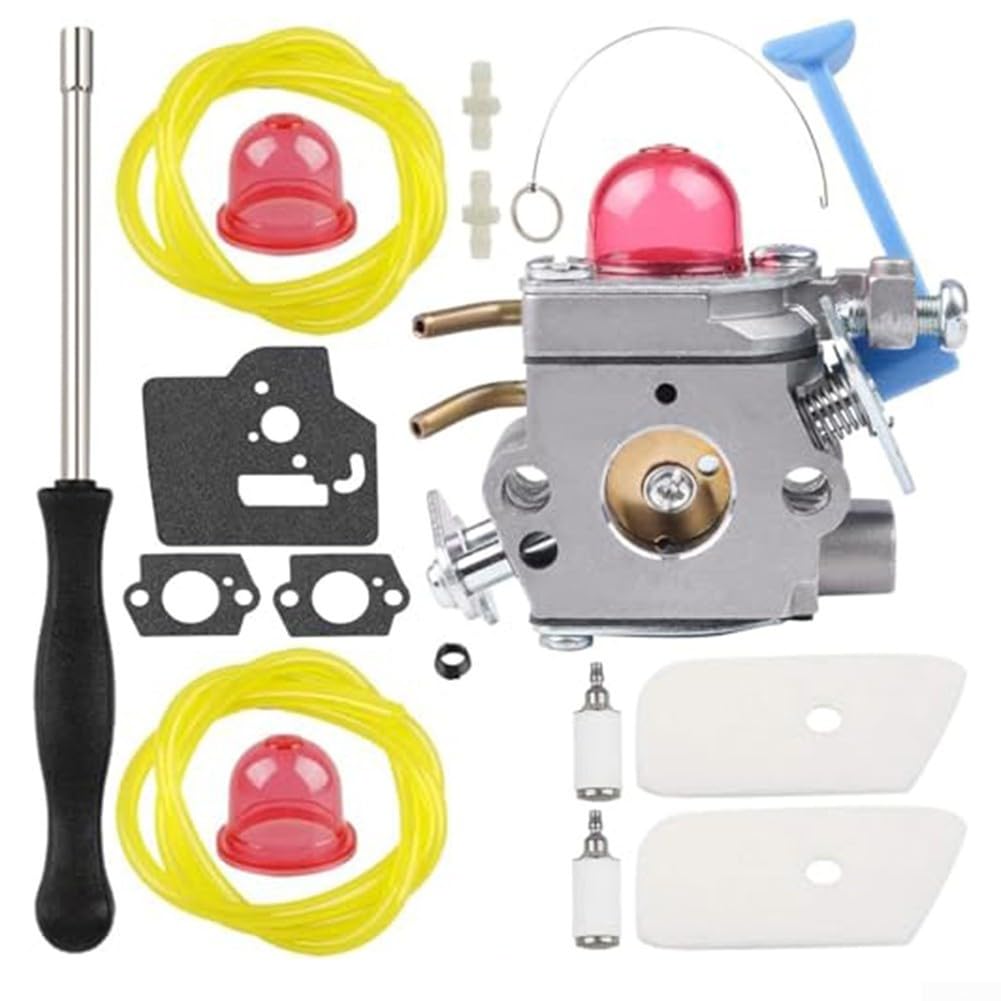 Besttoolifes Vergaser-Kit, Rasenmäher Vergaser-Kit, für 124C 124L 125R 125RJ 125LDX 128C 128CD 28cc Rasentrimmer, Trimmer Freischneider von Besttoolifes