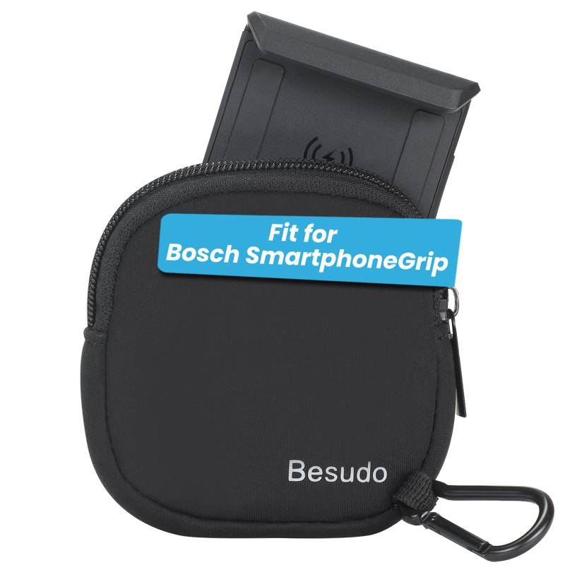 Besudo Neopren Schutztasche geeigent für Bosch SmartphoneGrip BSP3200 - Schutzhülle Tasche SmartphoneGrip BSP3200 vor Kratzern, Stößen - Ebike Zubehör von Besudo