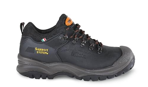 BETA 7293HN 40 - Hohe Schuhe aus wasserabweisendem Nubukleder mit Support System, Schwarz, 40 EU von Beta