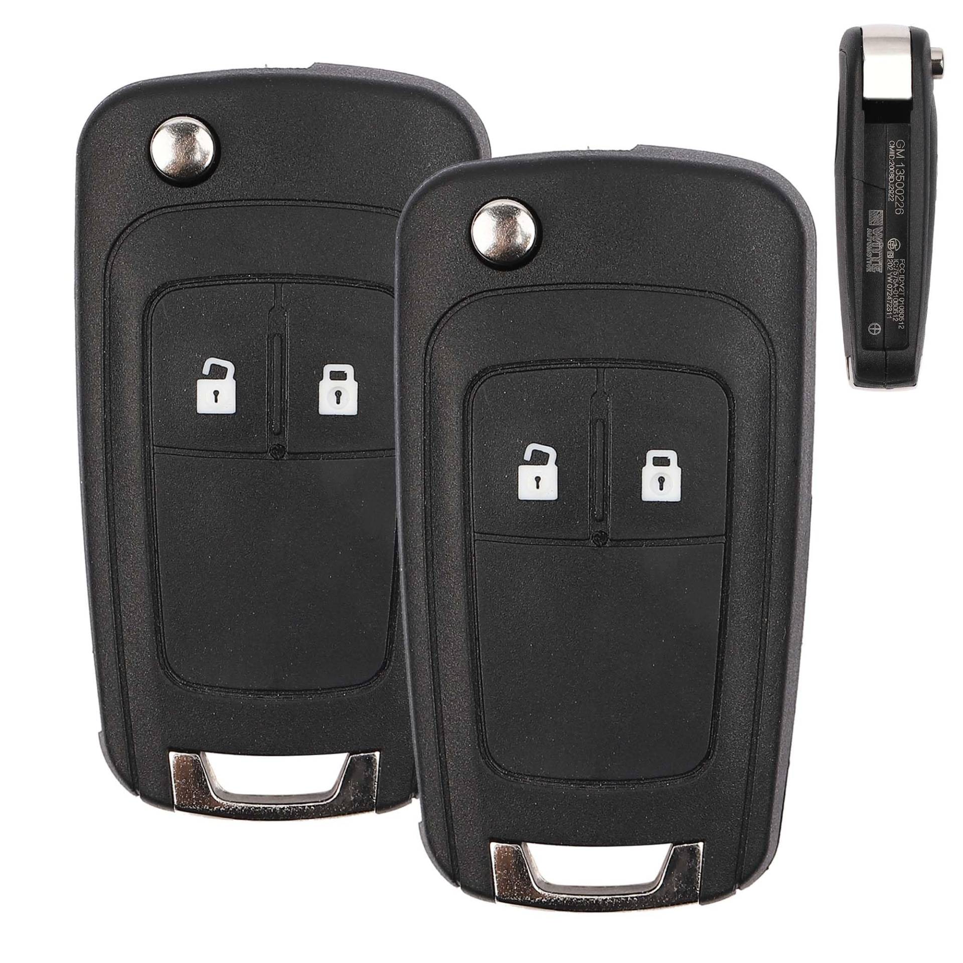 Betterher 2er Set Fernschlüsselrohling Autoschlüssel Gehäuse Funkschlüssel Schlüssel Ohne Klinge kompatibel für opel Vauxhall Zafira Astra Insignia Holden Flip Autoschlüssel Shell Cover Fob Case von Betterher