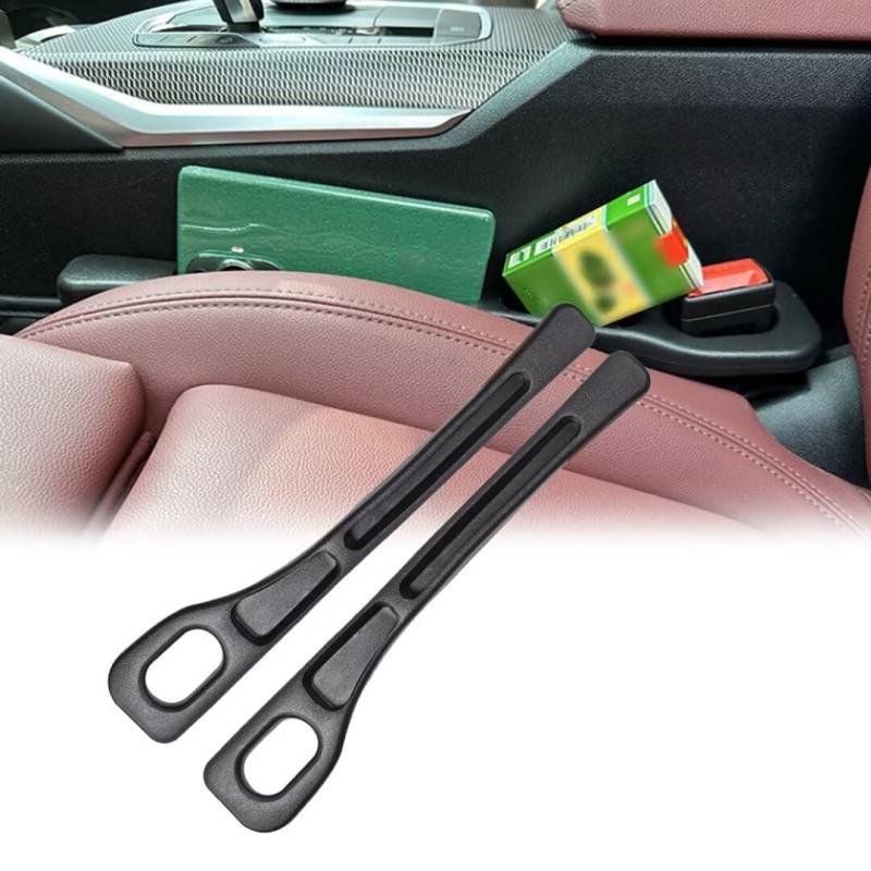 Bettschlange Autositz Lückenfüller, 2er Set Autositz-Spaltfüller, Universal Sitzlückenfüller, Car Seat Gap Filler Autositz Organizer für Die Meisten Modelle Von Autos, Schwarz von Bettschlange