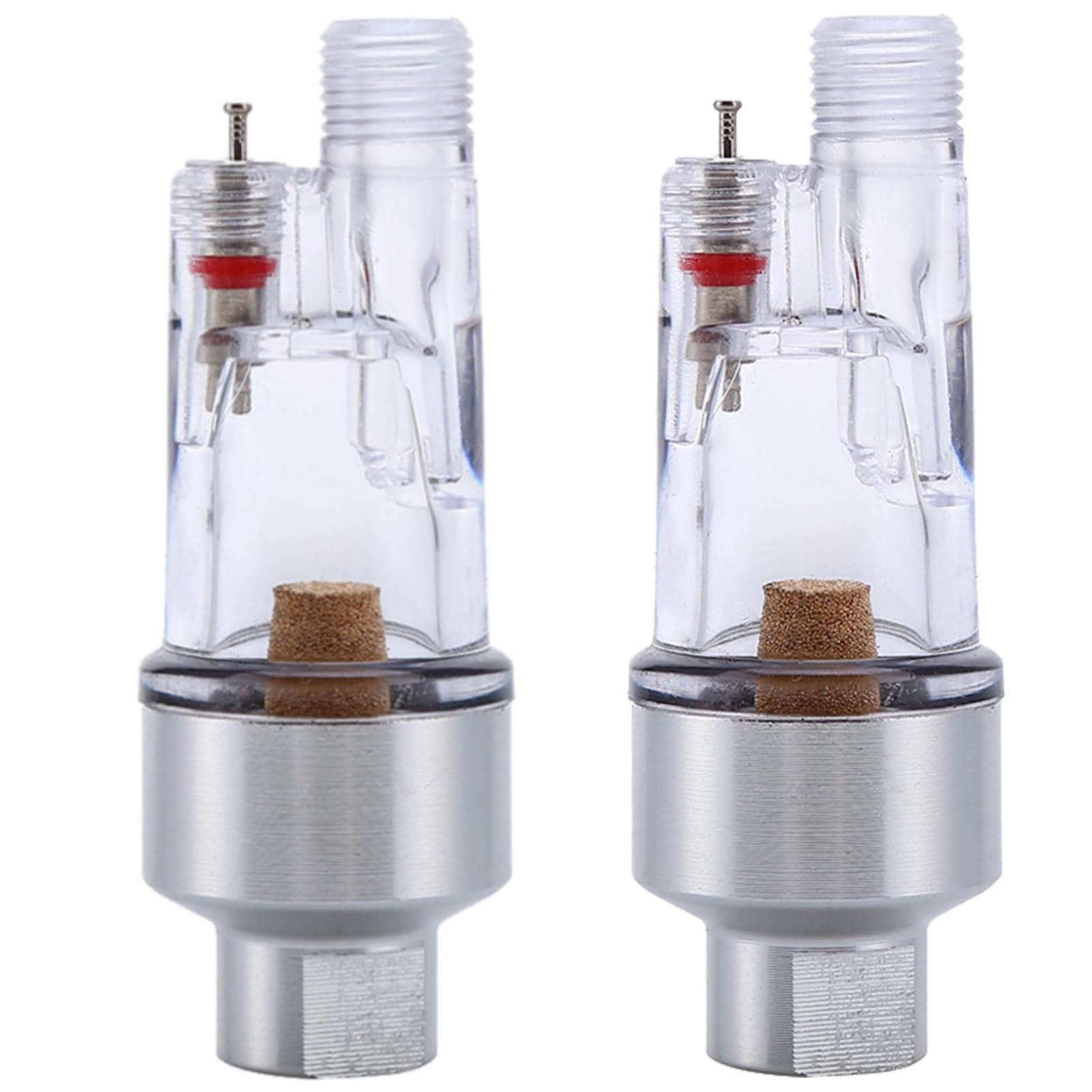 Beufee 2pcs Mini Airbrush Luftfilter im Line -Wasserabscheider, Luftpinsel Wasseröl -Trap -Separator für Anschlüsse auf Airbrushes und Schläuche mit 1/8 Zoll Gewinde von Beufee