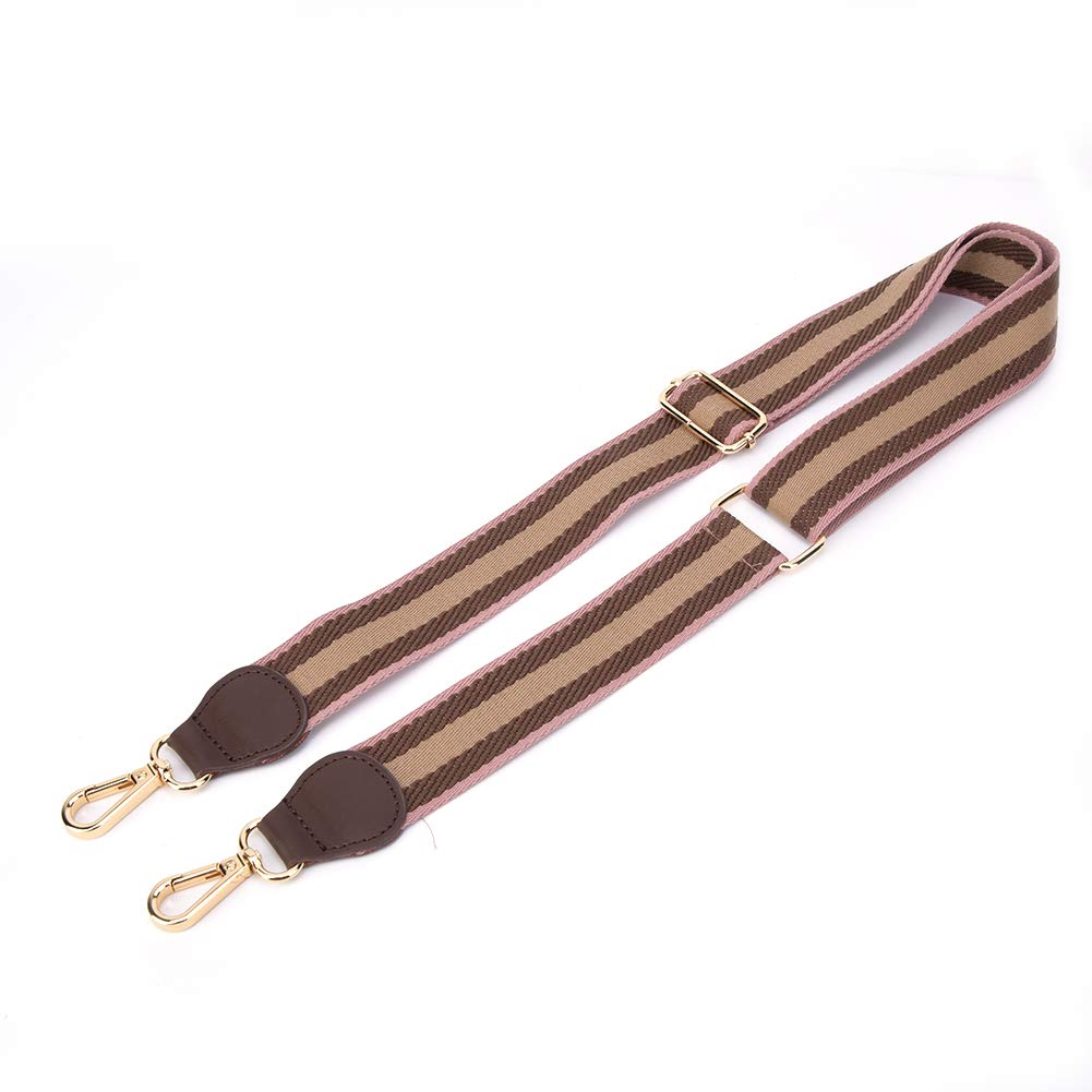 Geldbörsenriemen Ersatz für Umhängetaschen, Handtaschen-Schultergurt, verstellbar, 3,8 cm breit, Taschen-Umhängeriemen, Leder, Geldbörsenriemen, Taschengürtel, Ersatzteil (3# Pulverfarbe) von Beufee