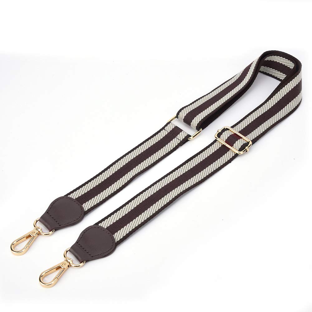 Geldbörsenriemen Ersatz für Umhängetaschen, Handtaschen-Schultergurt, verstellbar, 3,8 cm breit, Taschen-Umhängeriemen, Leder, Geldbörsenriemen, Taschengürtel, Ersatzteil (5# braun) von Beufee