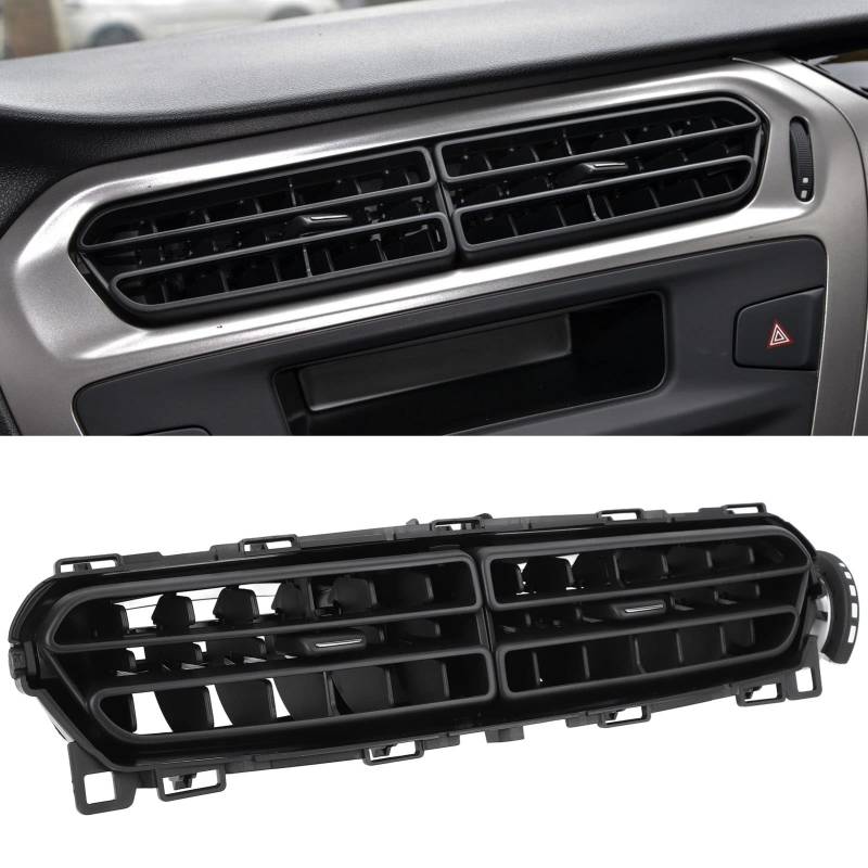 Uninversal A/C Vent Grille Replacement For Peugeot 301 2013+, For Citroen C-Elysee 2013+, Air Condition Outlet Vent Grill For Car Front Center, 96764769ZD von Bewinner
