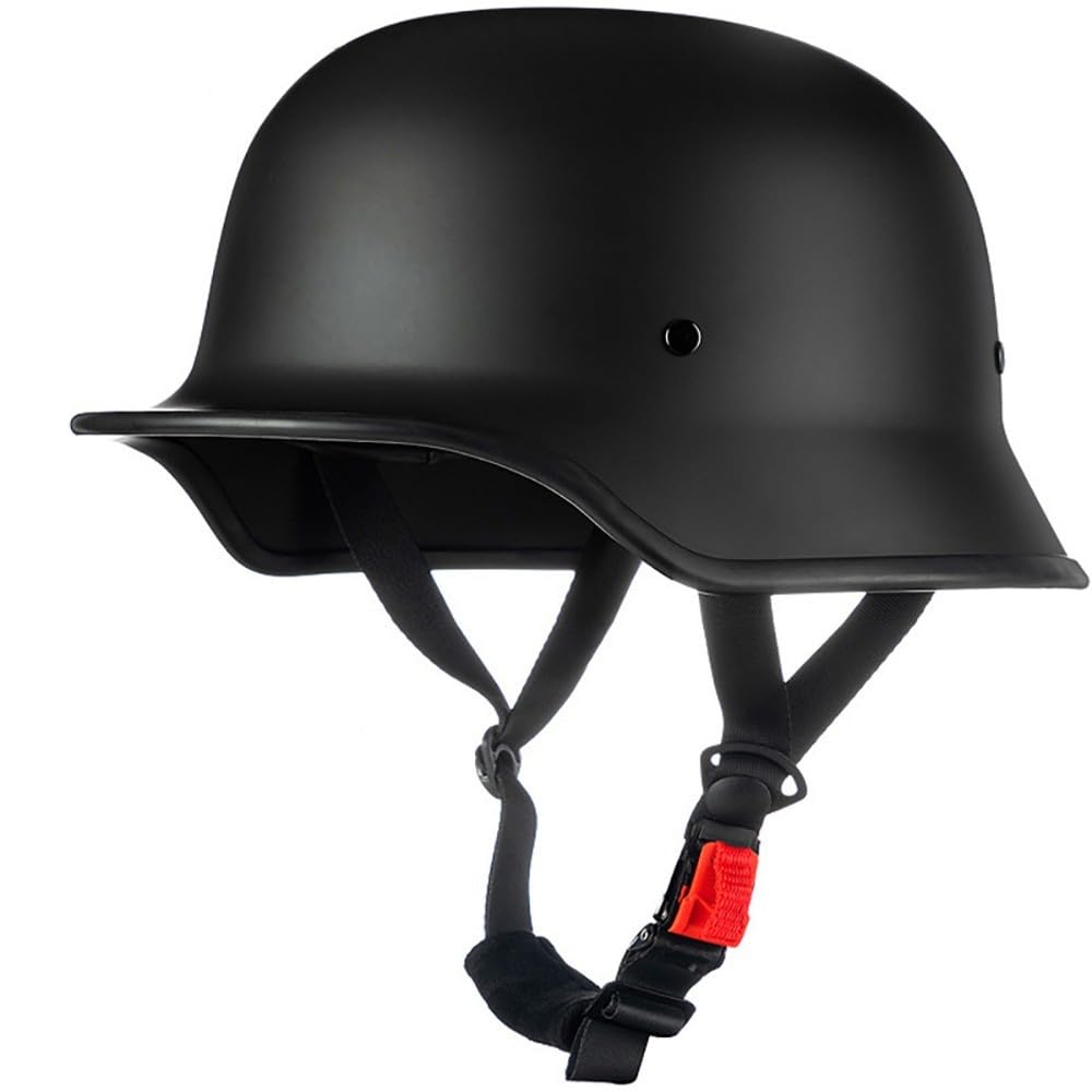 Halbhelme Motorradhelm, Halbschalenhelm mit ECE Genehmigt, Brain-Cap Halbschale Roller-Helm Scooter-Helm Jet-Helm Retro für Erwachsene Herren Damen von Beyswage