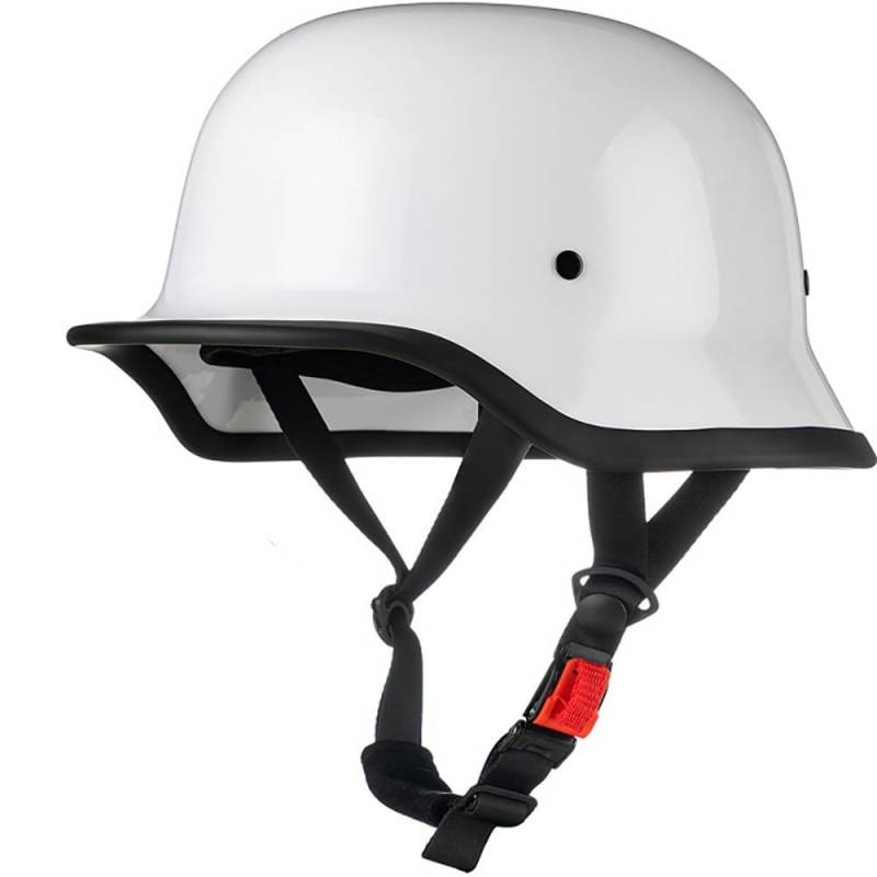 Halbhelme Motorradhelm, Halbschalenhelm mit ECE Genehmigt, Brain-Cap Halbschale Roller-Helm Scooter-Helm Jet-Helm Retro für Erwachsene Herren Damen von Beyswage