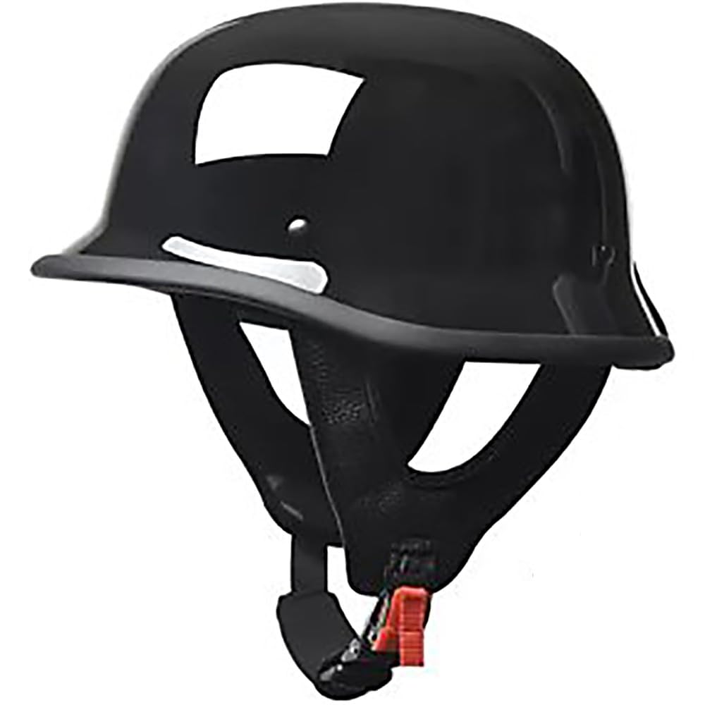 Retro Halbhelme Motorradhelm, Halbschalenhelm mit ECE Genehmigt, Brain-Cap Halbschale Roller-Helm Scooter-Helm Chopper Helm Jet-Helm Moped Helm für Erwachsene Herren und Damen von Beyswage