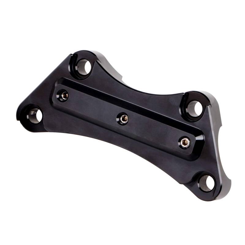 Bid4ze Schwarz Anti-Rutsch für 2,5 cm Klemmung Ape Hangers Lenkerklemme Lenker Risers Top Clamp für Harley Softail Dyna Sportster Modelle 1997–2023 von Bid4ze