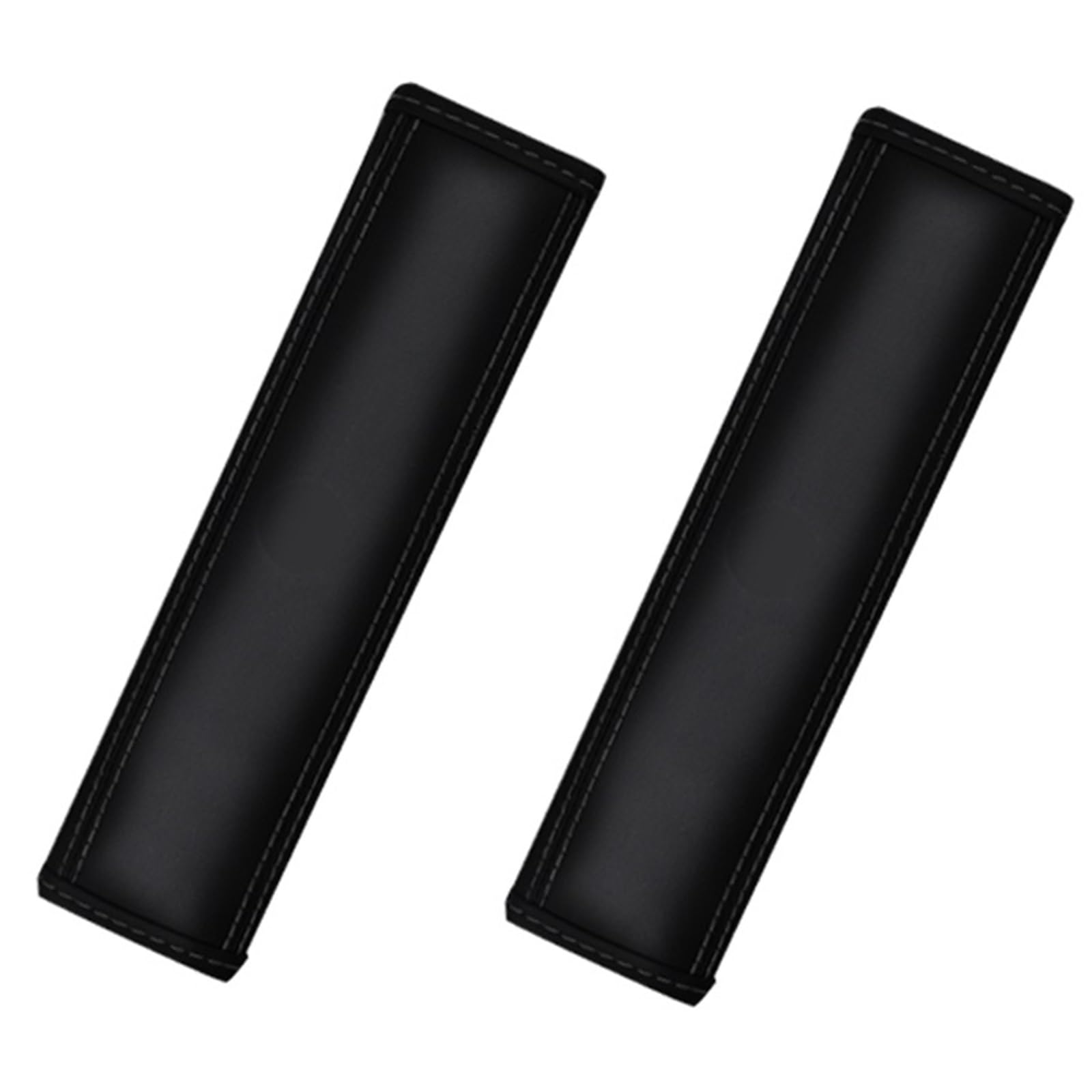 1/2Pcs Auto Sitz Gürtel Abdeckung PU Leder Sicherheit Gürtel Schulter Abdeckung Atmungsaktive Schutz Polsterung Pad Auto Innen Zubehör(Black-2pcs) von Bieqiair