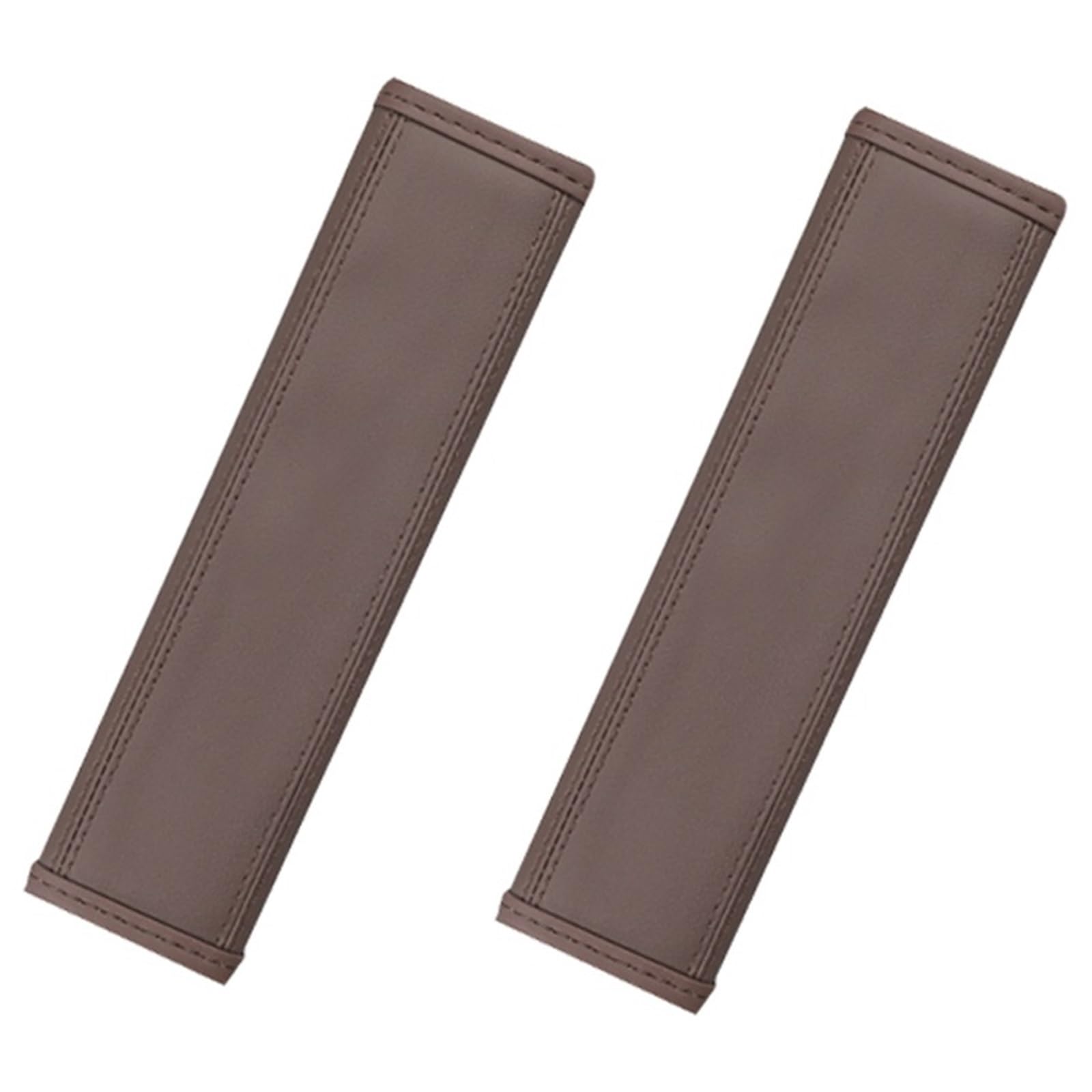 1/2Pcs Auto Sitz Gürtel Abdeckung PU Leder Sicherheit Gürtel Schulter Abdeckung Atmungsaktive Schutz Polsterung Pad Auto Innen Zubehör(Brown-2pcs) von Bieqiair