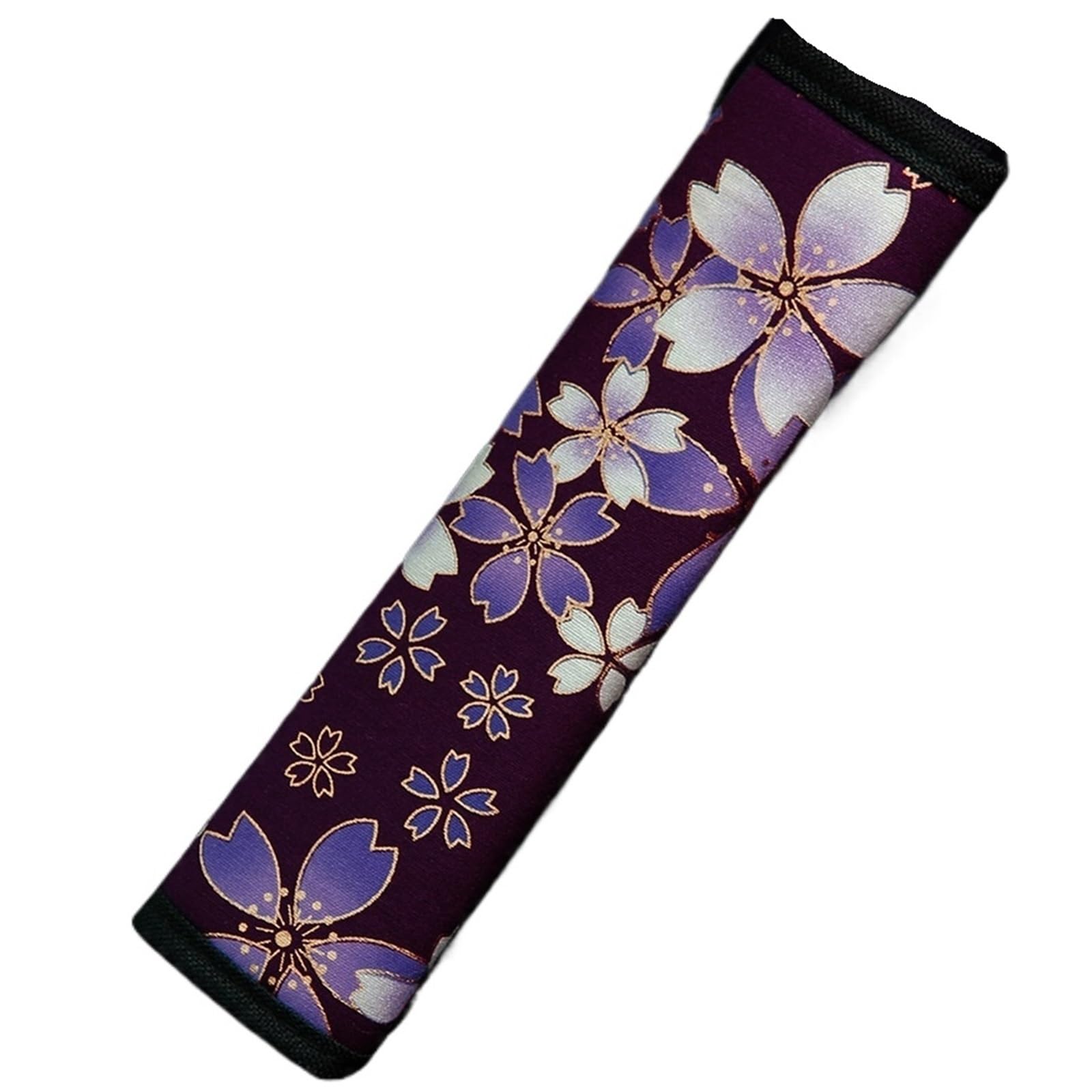 1 Schöne Blume Sakura Stoff Atmungsaktiv Auto Schulter Ärmel Sicherheitsgurt Auto Innenausstattung Rot Schwarz Lila(Purple) von Bieqiair