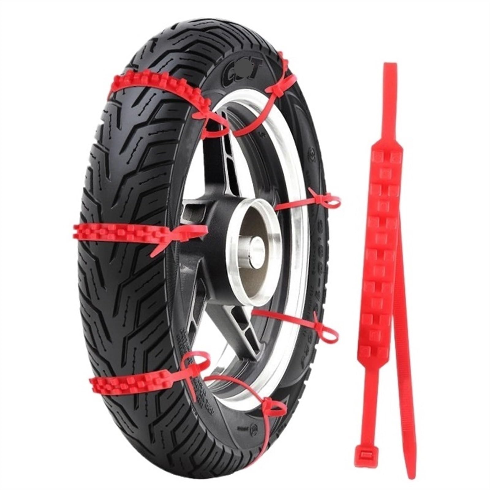 10/20 Stück Motorräder Anti-Rutsch-Schneeketten Sicherheit Auto Motorräder Winterräder Anti-Rutsch-Krawatten Auto-Schneekette(RED 10PCS) von Bieqiair