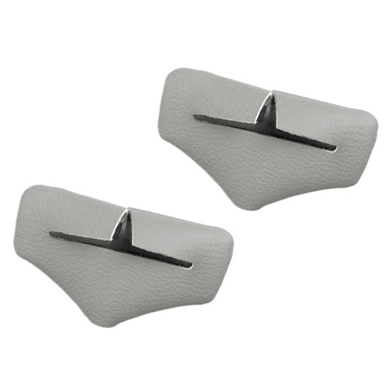 Auto-Styling Sitz Gürtel Schnalle Clip Protector Leder Trim Innen Taste Fall Anti-Scratch Abdeckung Sicherheit Zubehör(Gray) von Bieqiair