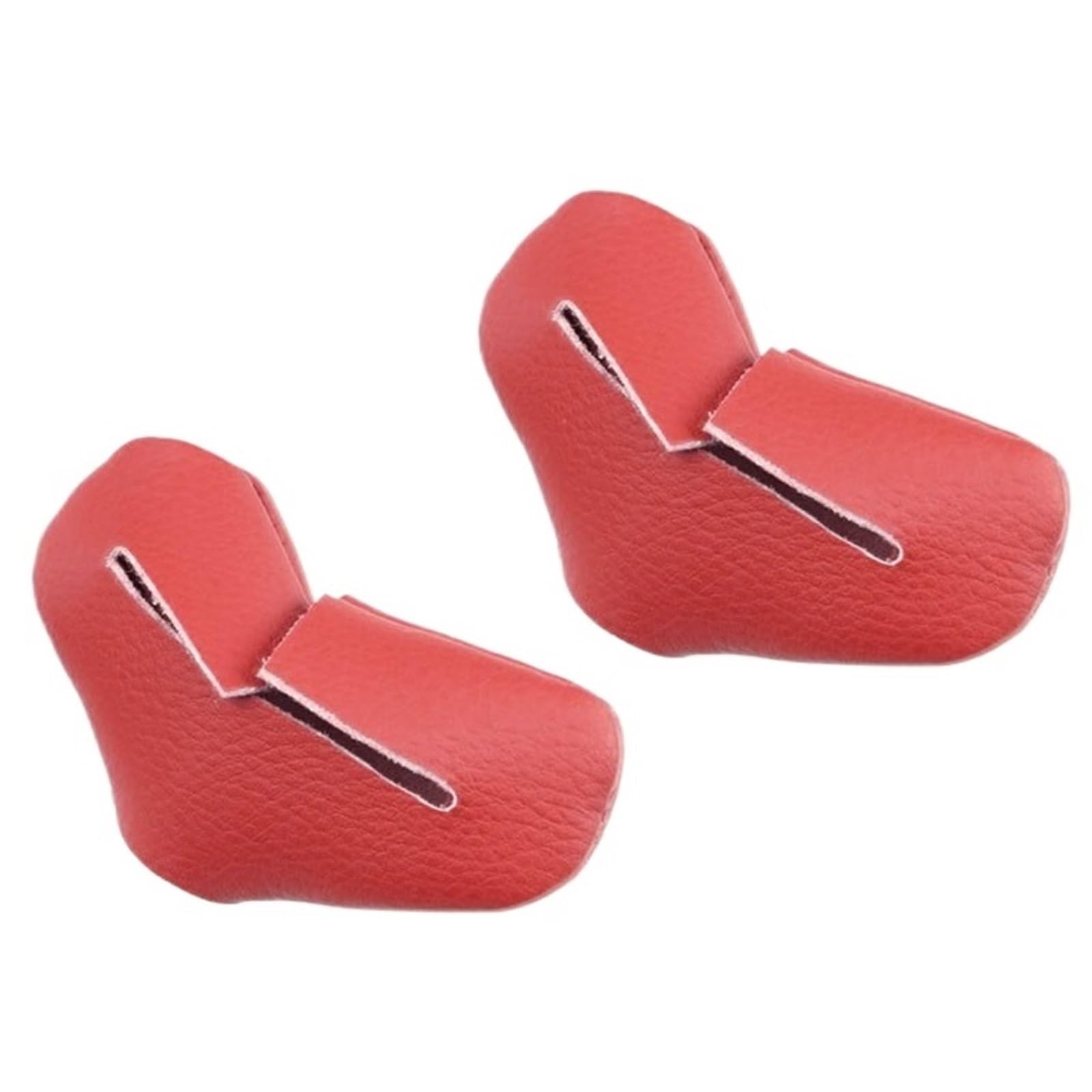 Auto-Styling Sitz Gürtel Schnalle Clip Protector Leder Trim Innen Taste Fall Anti-Scratch Abdeckung Sicherheit Zubehör(Red) von Bieqiair